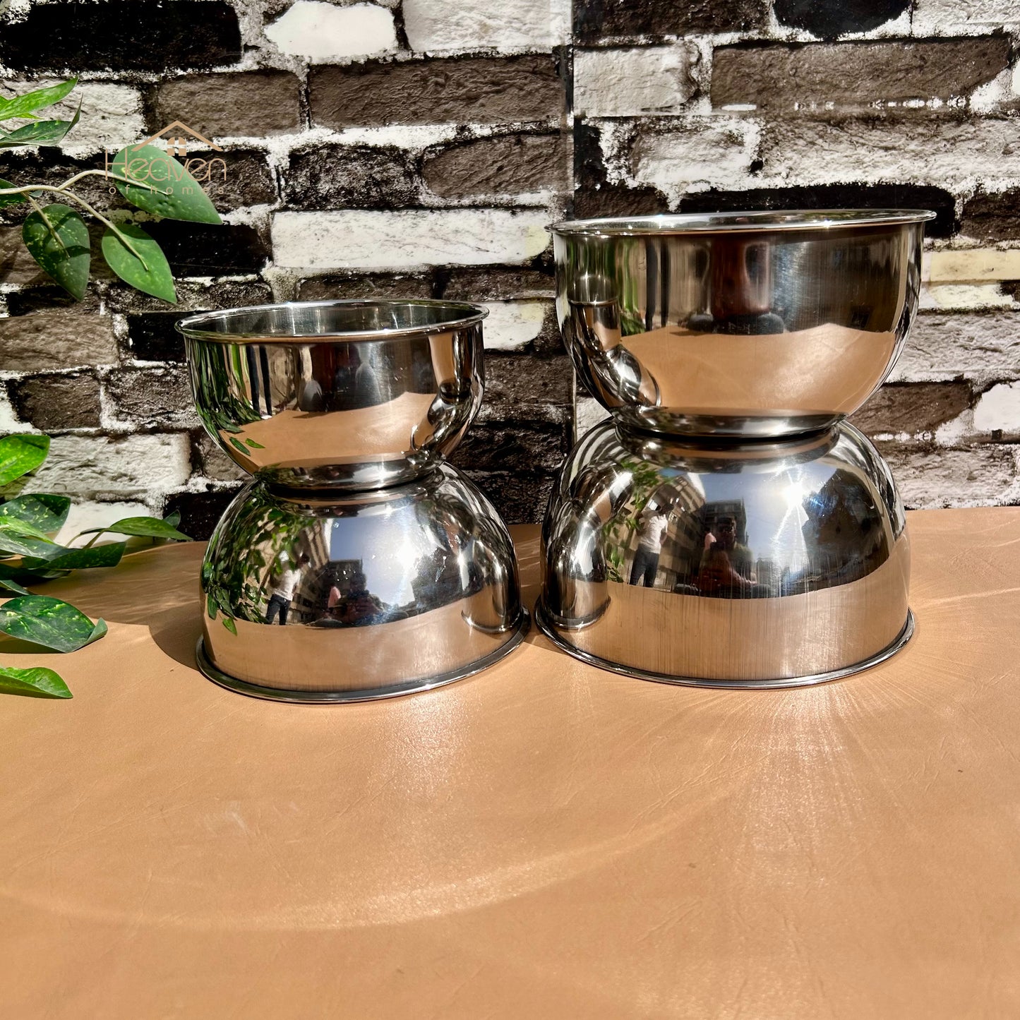 Stainless Steel Serving Bowls – Durable & Elegant Bowls for Kitchen and Dining - Heaven of homes - Sale Pakistan