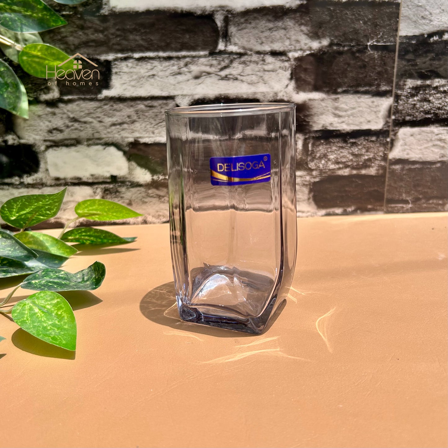 Delisoga® Set of 6 Transparent Clear Glass Water Tumblers – 335 ml Long Glassware - Heaven of homes - Sale Pakistan
