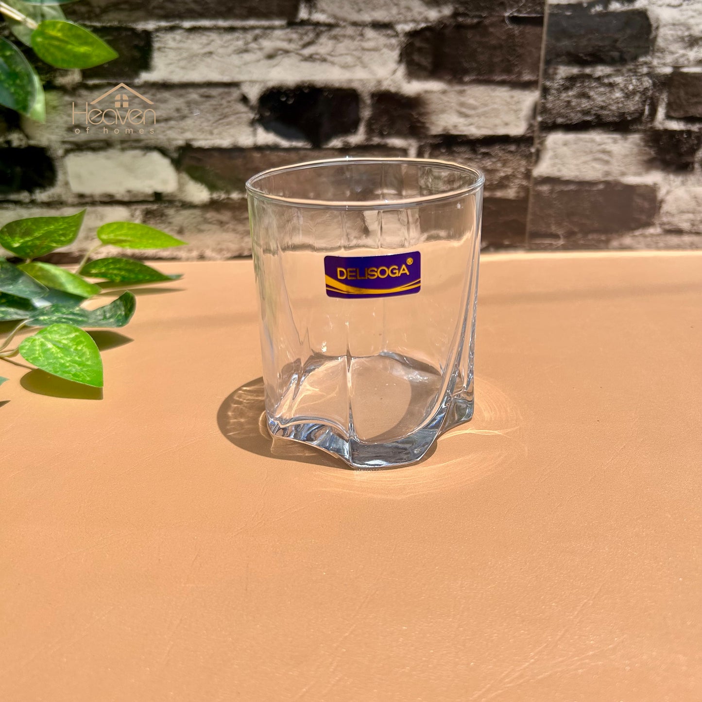 Delisoga® Premium 290ml Drinking Glasses – Set of 6 Clear Glass Tumblers for Home & Entertaining - JS5154-3 - Heaven of homes - Sale Pakistan
