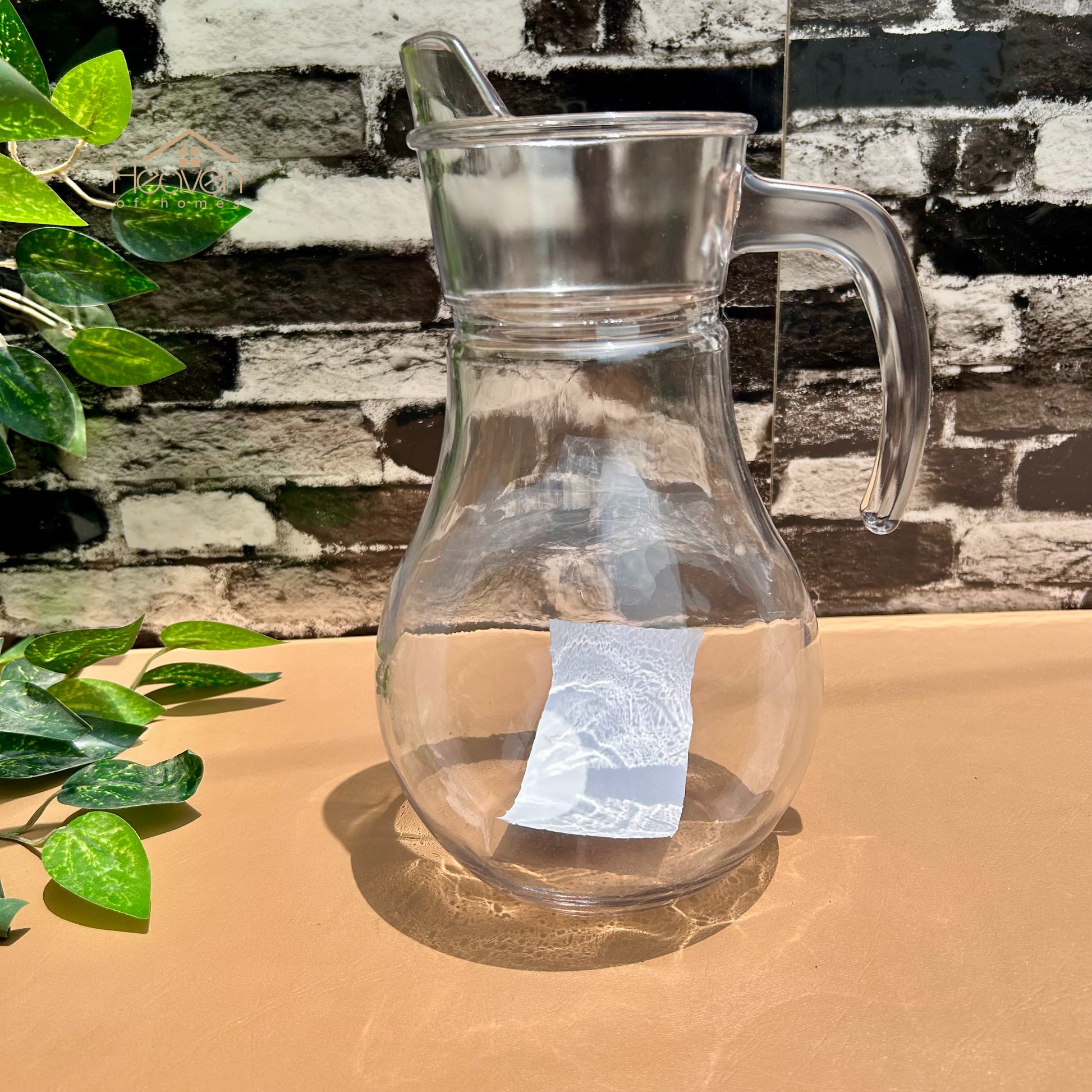 Delisoga® Premium 1.8 Liters Glass Serving Jug – Elegant Pitcher for Cool Beverages round - YZH-45 - Heaven of homes - Sale Pakistan