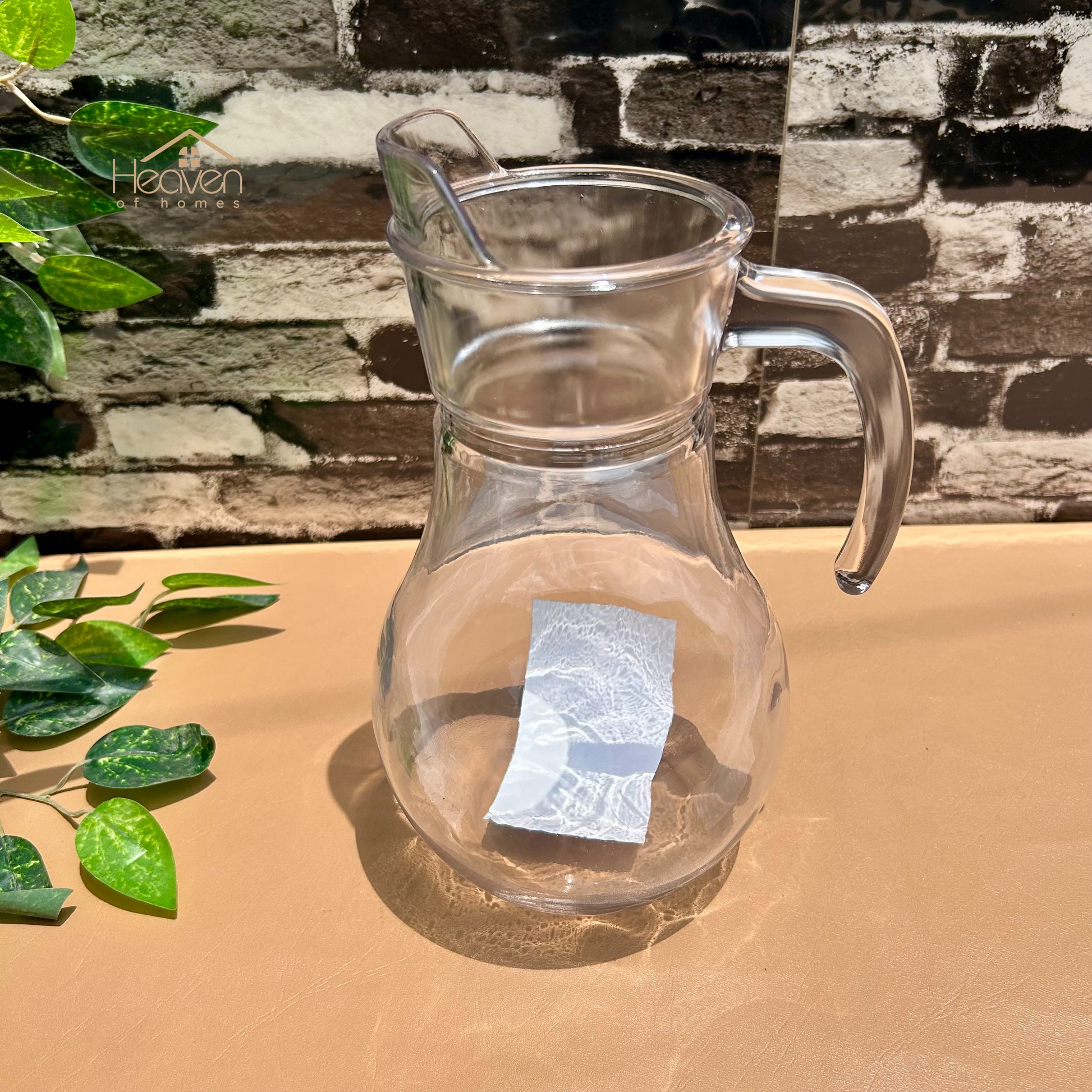 Delisoga® Premium 1.8 Liters Glass Serving Jug – Elegant Pitcher for Cool Beverages round - YZH-45 - Heaven of homes - Sale Pakistan