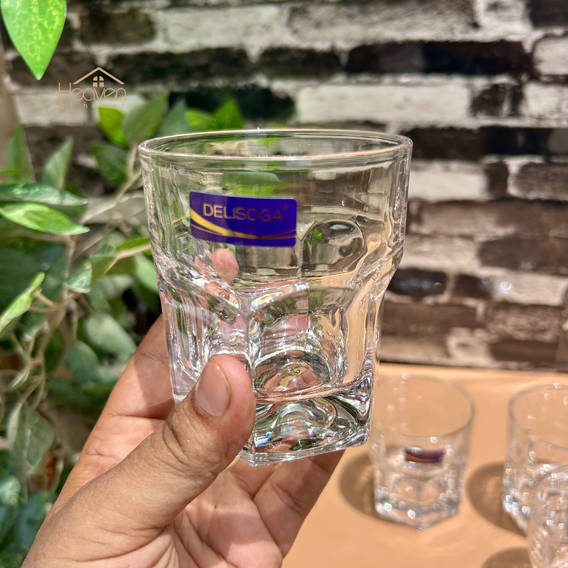 Delisoga® Set of 6 Drinking Glasses – 285ml Clear Glass Tumblers for Everyday Use - Y5170-2 - Heaven of homes - Sale Pakistan