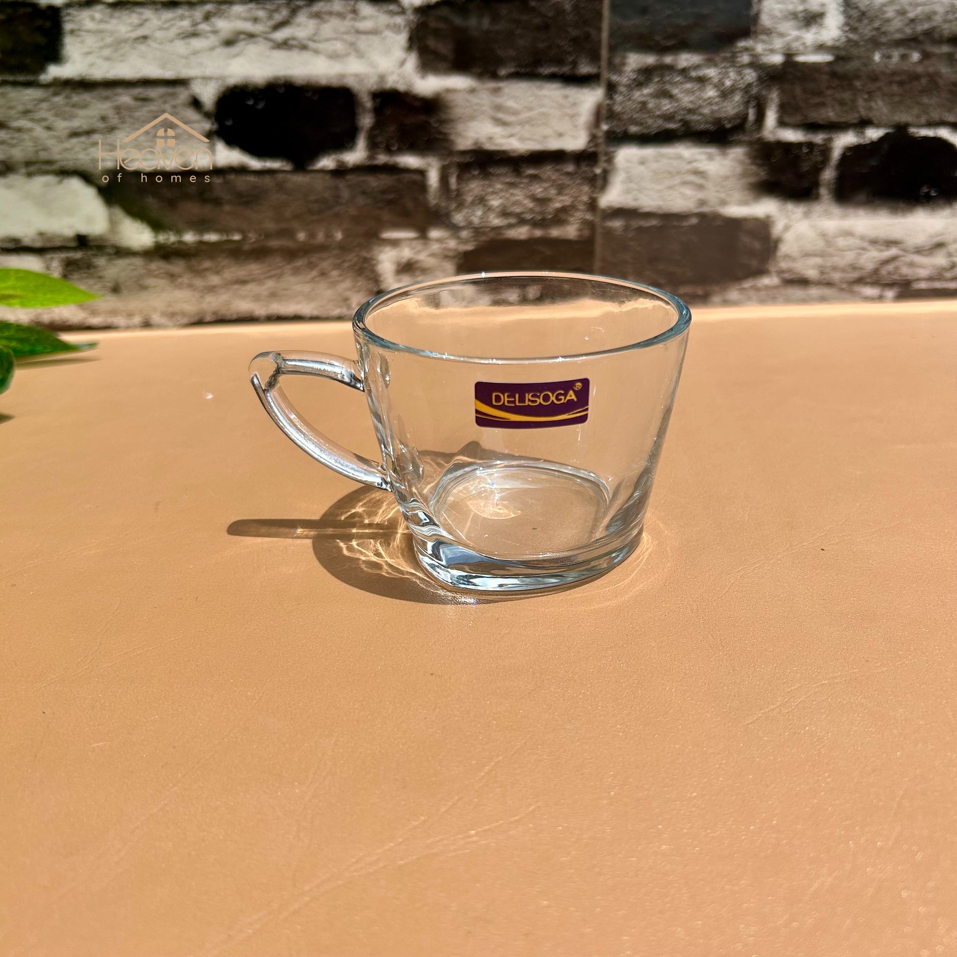 Delisoga® 6-Peice 210ml Transparent Glass Mugs – Ideal for Tea, Coffee & Everyday Use - CF027 - Heaven of homes - Sale Pakistan