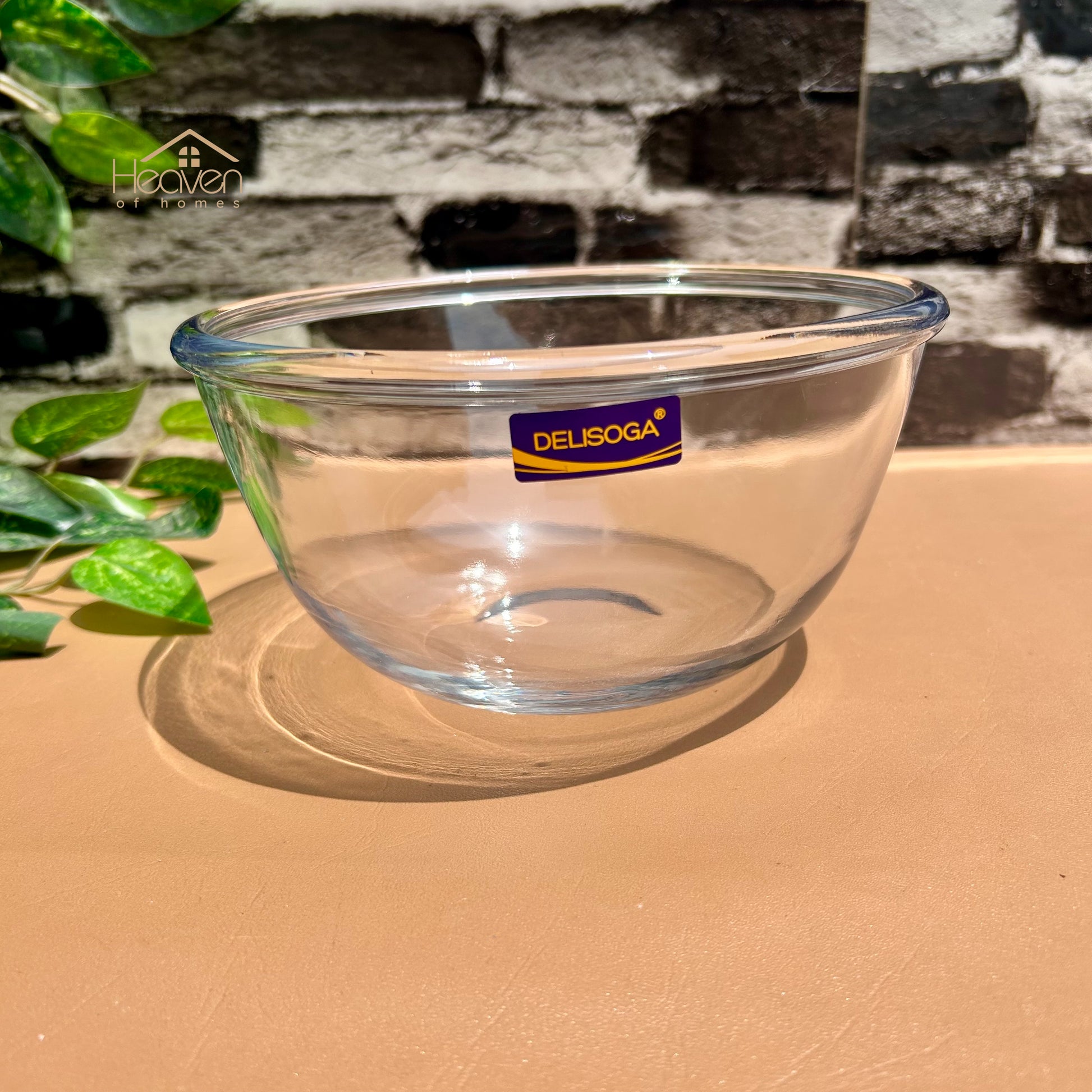 Delisoga® Set of 4 Clear Glass Bowls – Round & Deep Transparent Soup and Serving Bowls - EW3107 - Heaven of homes - Sale Pakistan