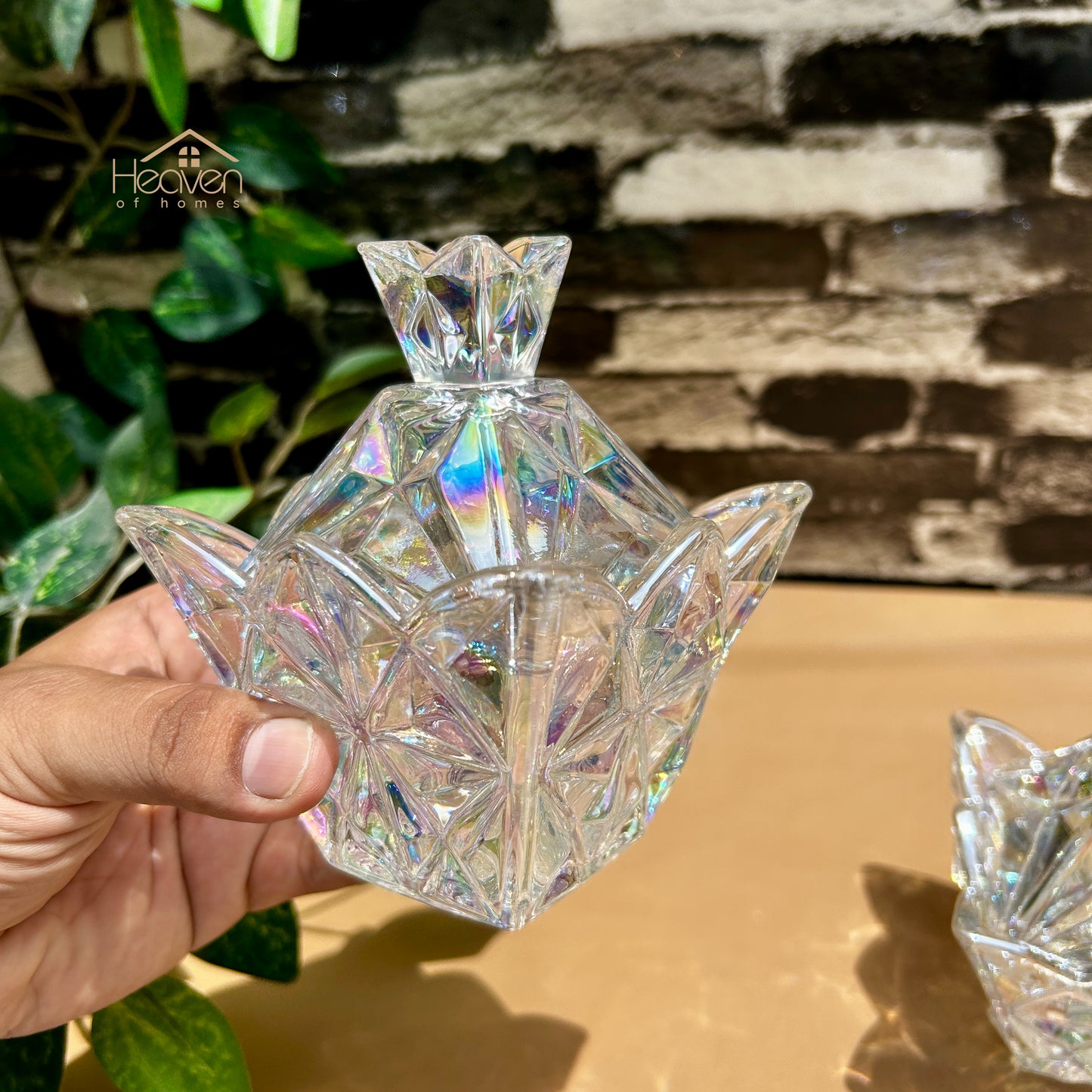 Delisoga® Set of 2 Glass Candy Jar – Chic and Elegant Storage for Sweets & Snacks