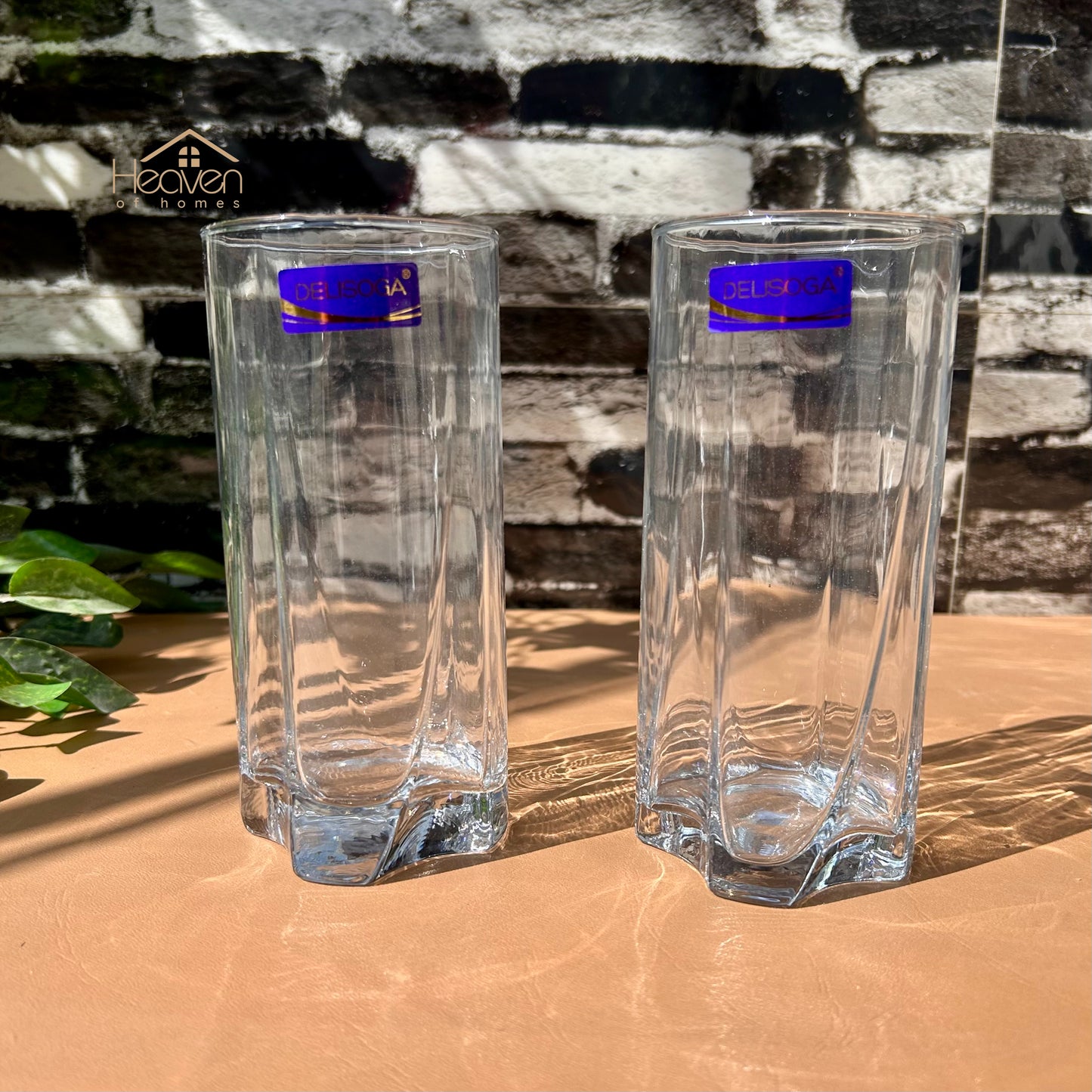 Delisoga® 6-Peice 470 ml Glass Tumblers – Transparent Glasses for Daily Use - JS5156-2
