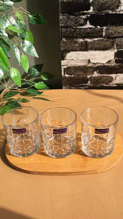 Delisoga® 340ml Transparent Drinking Glasses – Elegant and Practical Glassware for Everyday Use - Heaven of homes - Sale Pakistan