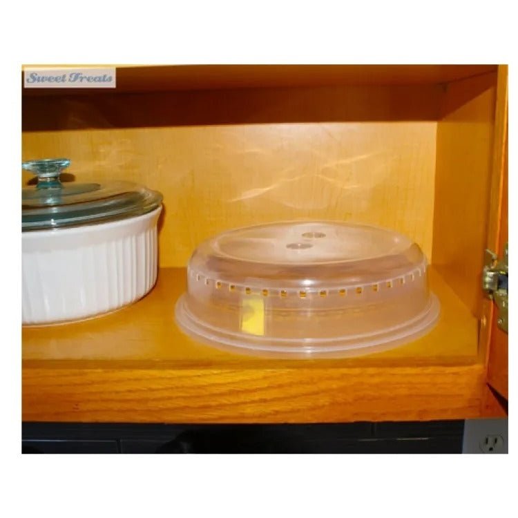 Microwave Plate dish Cover Microwave cover for food Plastic Microwave Plate Lid Cover With Steam Vent Microwave Splatter Cover,r Microwave Splatter Guard-Anti-Splatter with Steam Vents 25CM , - Heaven of homes