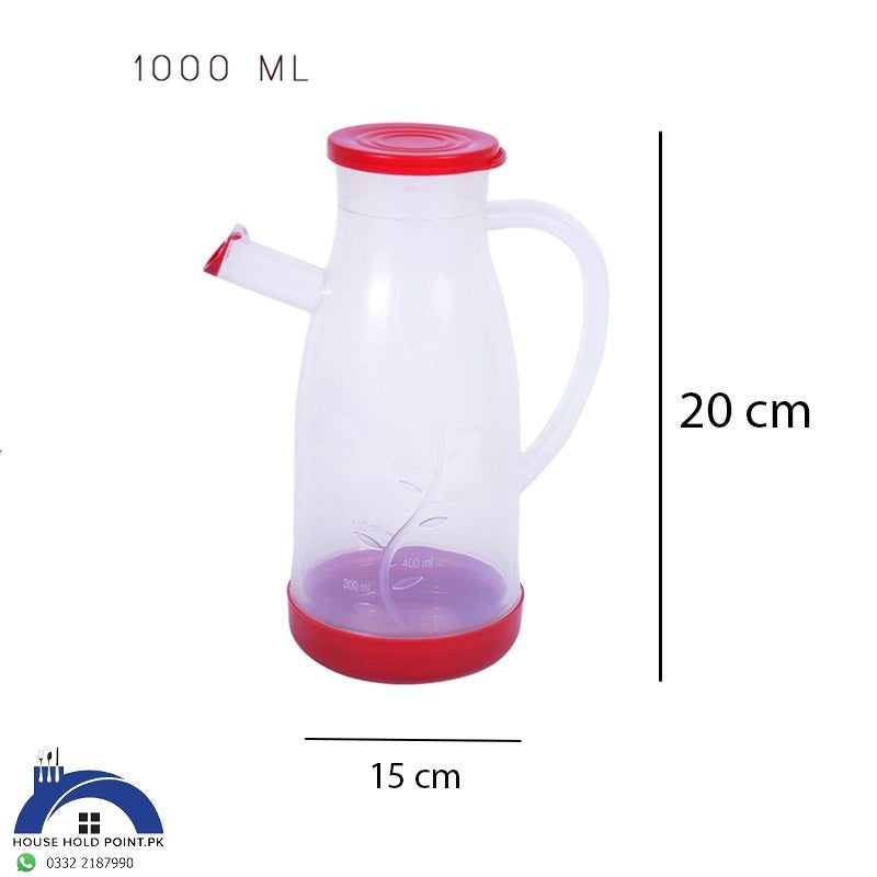 Oil Jug Plastic 1000 ML - Heaven of homes - Sale Pakistan