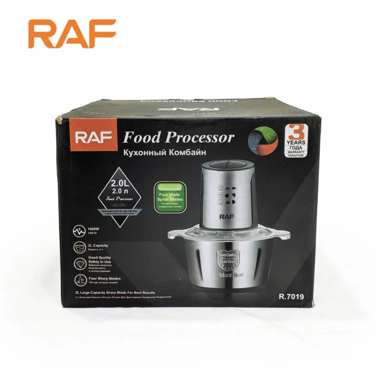 RAF™ Electric Food Processor & Meat Chopper with 2 Speed 2 Litre Capacity R7019 - Heaven of homes