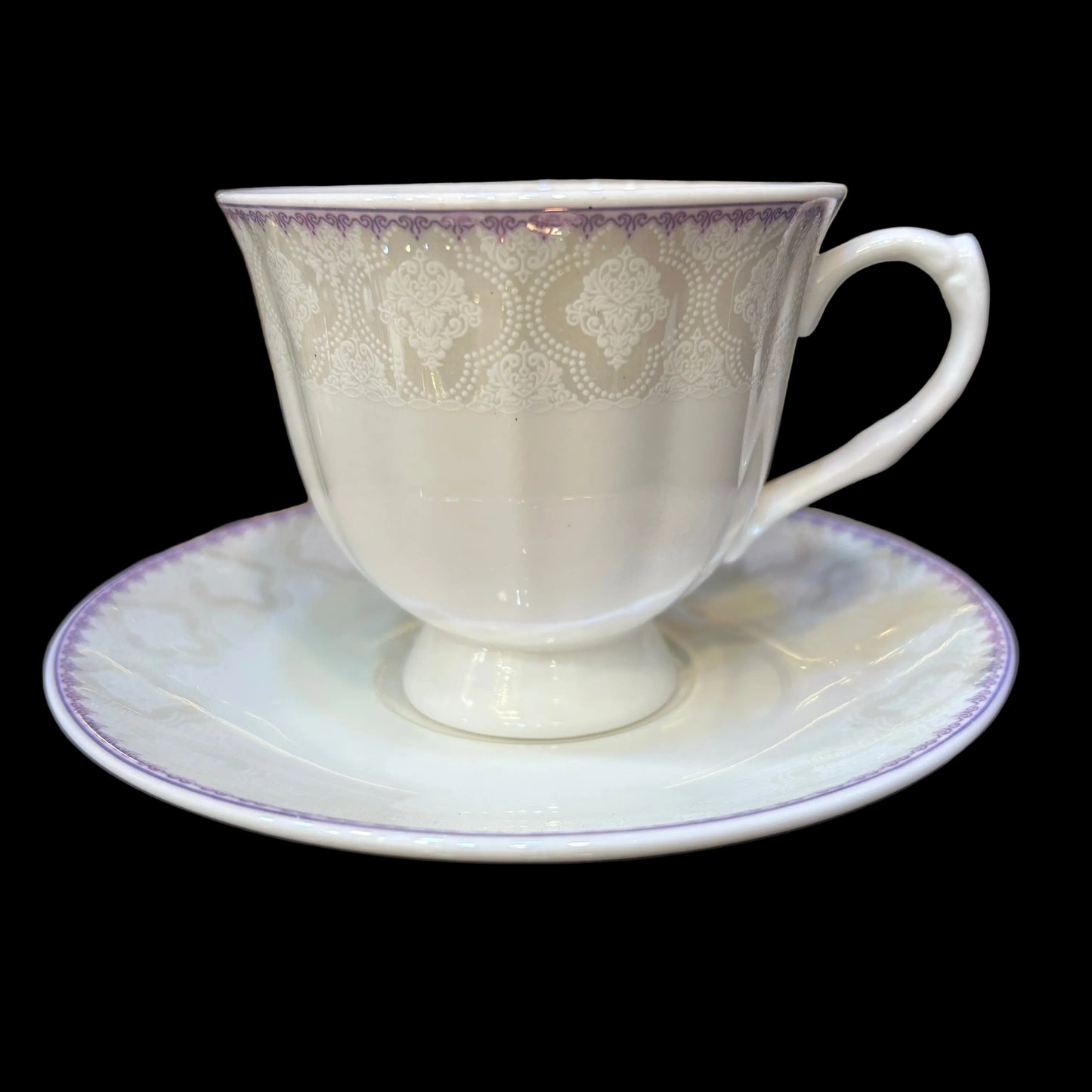 Heaven® 6-Piece Bone China Printed Cup & Saucer Set – Tea & Coffee Cups & Saucers