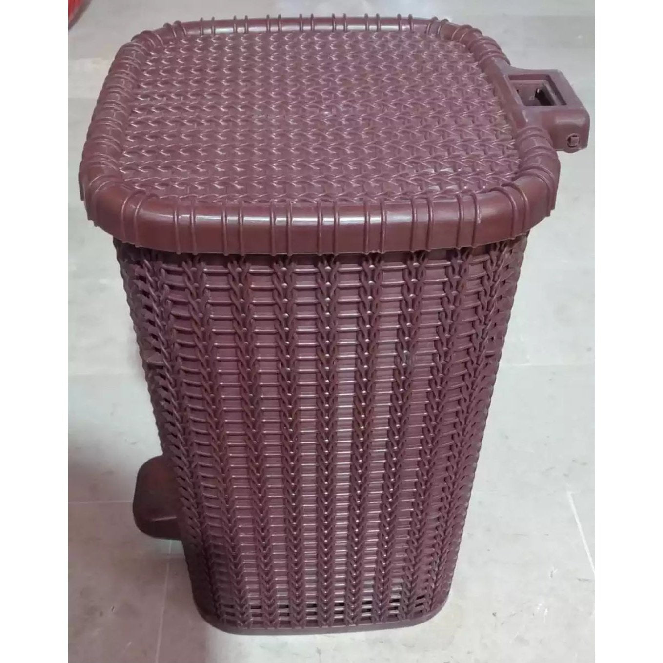 Premium kiwi - Knit & Knot Luxury Paddle Bin Small - High Quality Dustbin - Heaven of homes