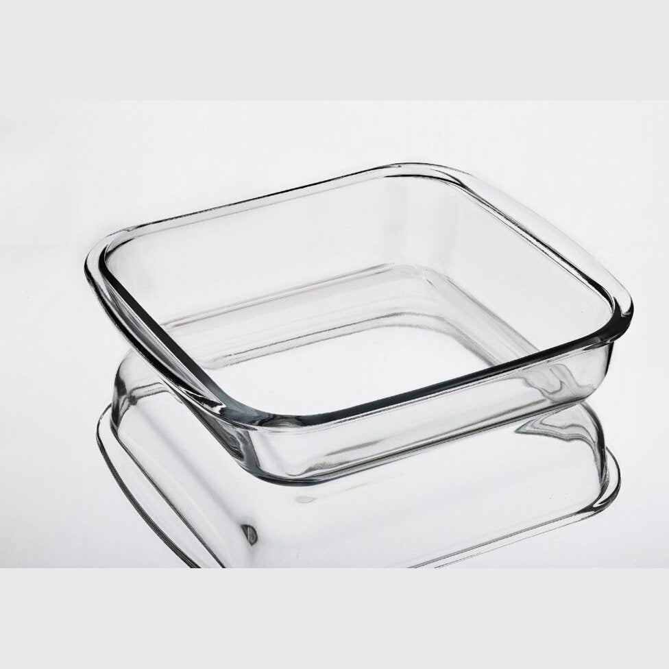 Square Baking Dish Clear Glass 9.5 Inches - Heaven of homes