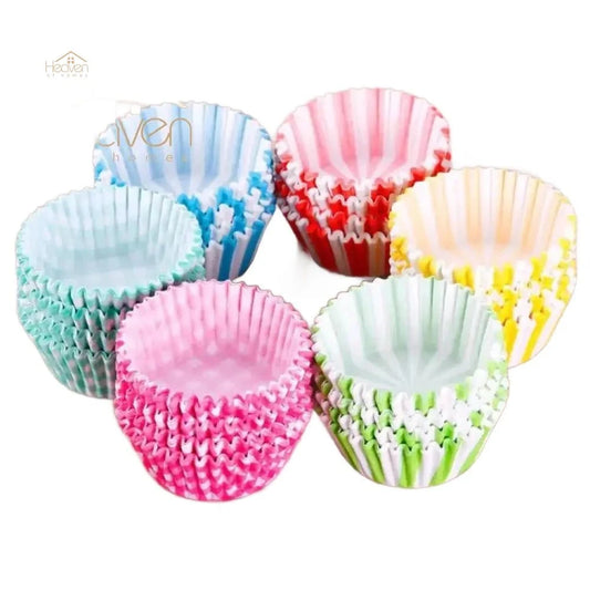 100 Pcs Cupcake Liner Baking Cup Cupcake Paper Muffin Cases Cake Box Cup Party Tray Decor Cake - Heaven of homes