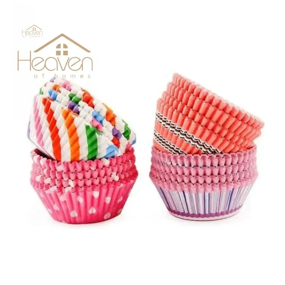 100 Pcs Cupcake Liner Baking Cup Cupcake Paper Muffin Cases Cake Box Cup Party Tray Decor Cake - Heaven of homes