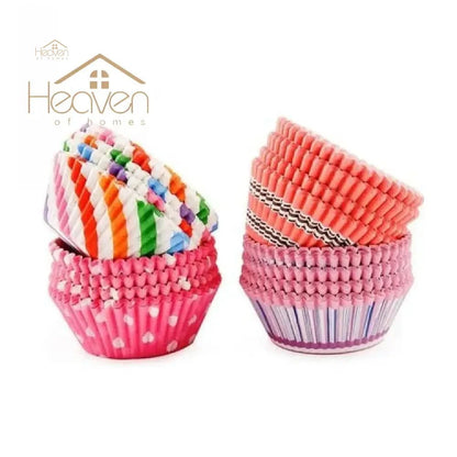 100 Pcs Cupcake Liner Baking Cup Cupcake Paper Muffin Cases Cake Box Cup Party Tray Decor Cake - Heaven of homes