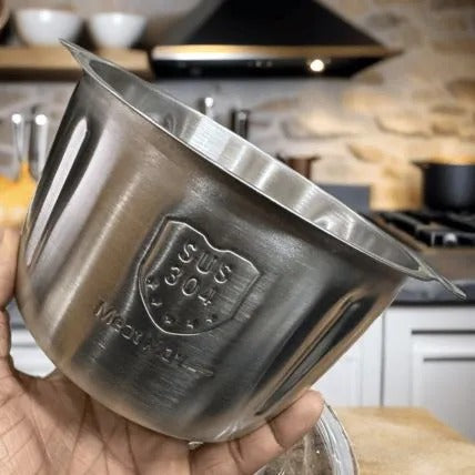 Heaven 2 Litre Manual Hand Push Chopper – Stainless Steel Bowl with 4 Blades for Vegetables & Meat