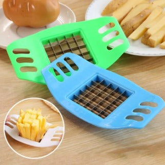 Stainless Steel Manual French Fry Cutter – Potato, Vegetable & Fruit Slicer | Chip Maker & Kitchen Chopper Tool - Heaven of homes - Sale Pakistan