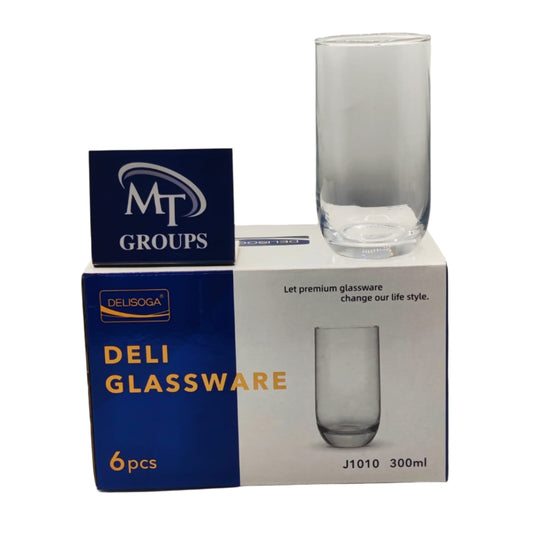 Delisoga® Drinking Glasses – Elegant and Stylish Glassware 300 ML J101 - Heaven of homes - Sale Pakistan