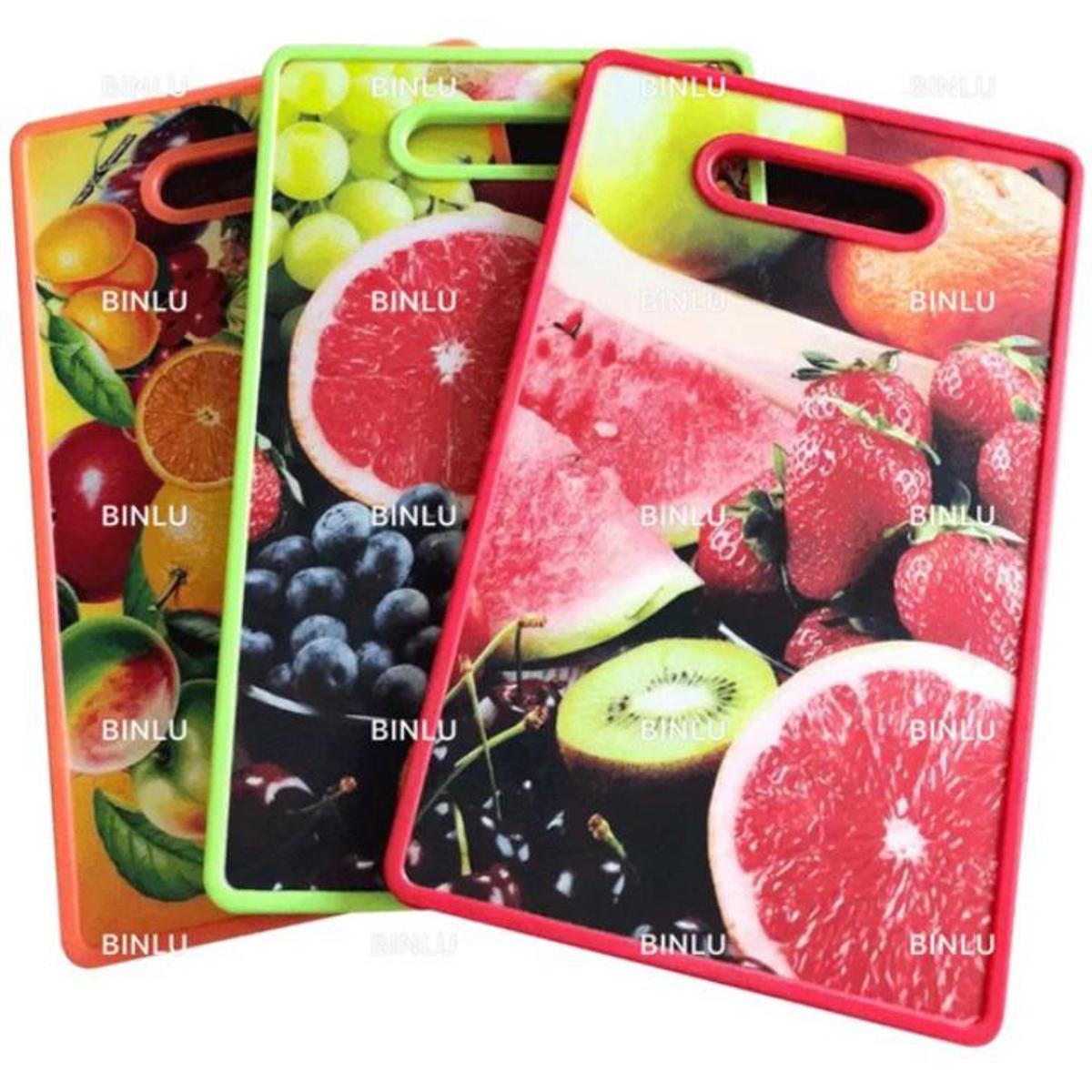 Kitchen Plastic Cutting Board Fruit Design 37cm x 23cm - Heaven of homes