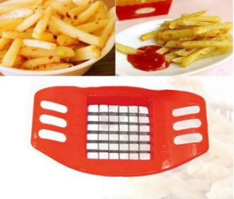 Stainless Steel Manual French Fry Cutter – Potato, Vegetable & Fruit Slicer | Chip Maker & Kitchen Chopper Tool - Heaven of homes - Sale Pakistan