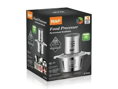 RAF™ Electric Food Processor & Meat Chopper with 2 Speed  2 Litre Capacity R7019 - Heaven of homes