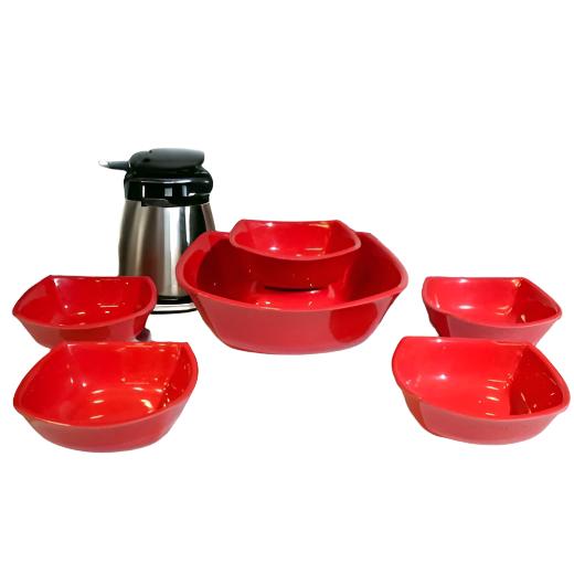 Heaven Set of 7 Melamine Fruit Set Double Glaze Heavy Material - Heaven of homes