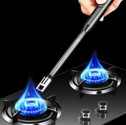 Rechargeable USB Arc Lighter – Windproof, Flameless, Flexible Neck - Heaven of homes - Sale Pakistan