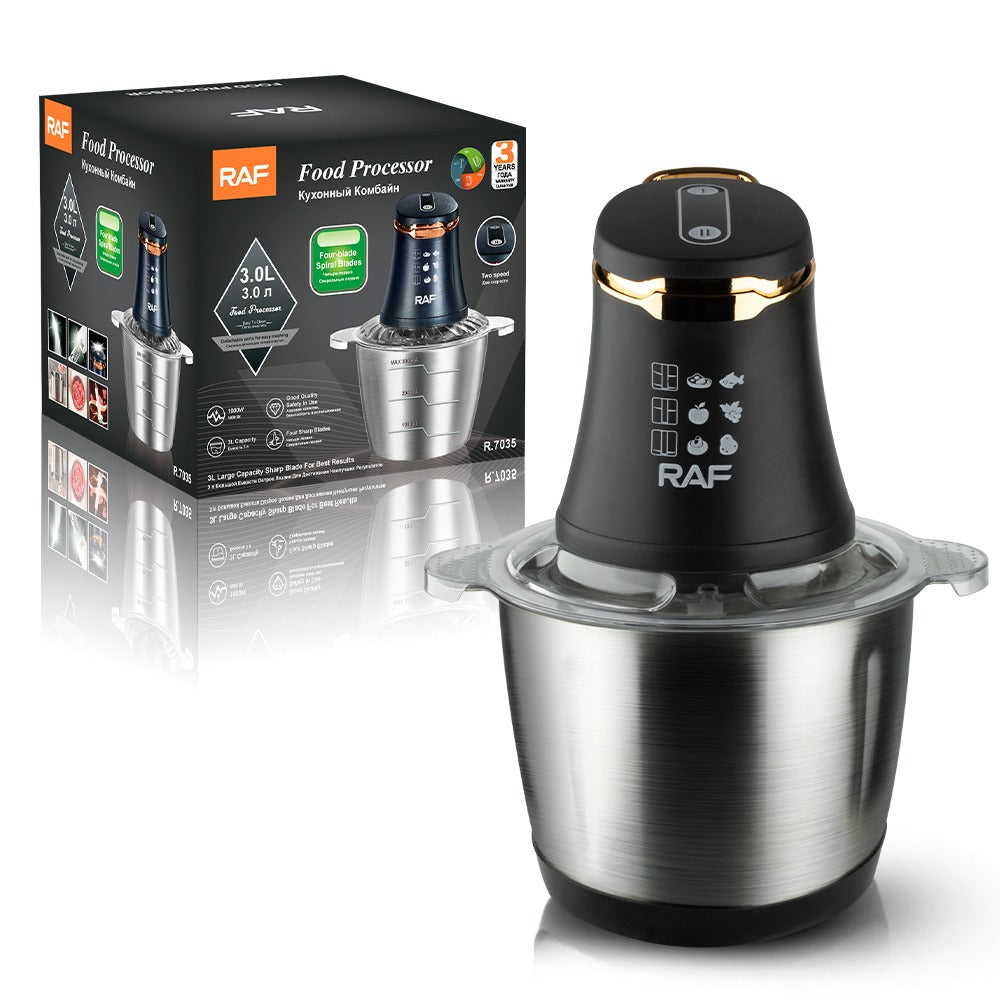 RAF™ Electric Food Processor & Meat Chopper with 2 Speed 3 Litre Capacity - Heaven of homes