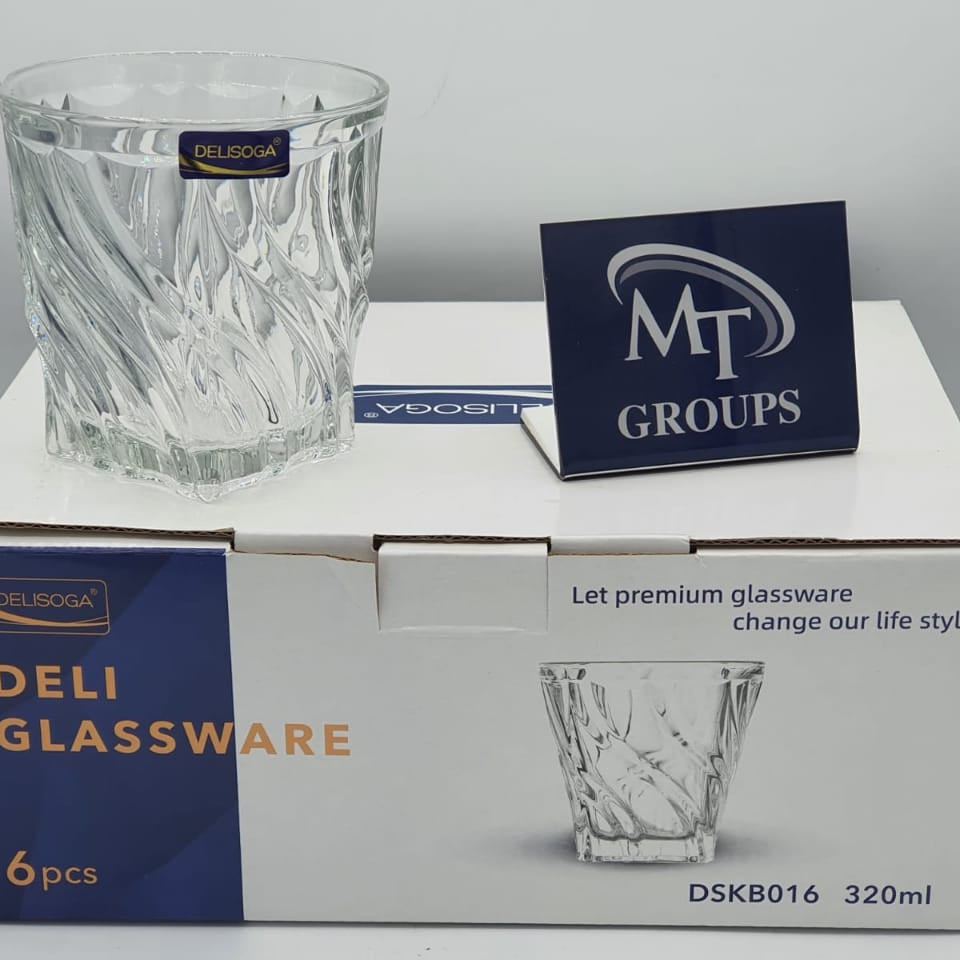 Delisoga® 6-Piece 320ml Clear Glass Tumbler Set –  Everyday Drinkware - Heaven of homes - Sale Pakistan