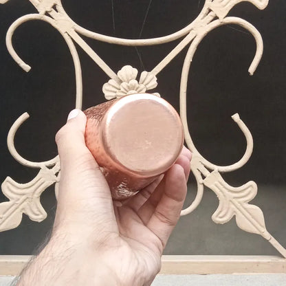 Heaven® Pure Copper Glass 400ml – Handmade Ayurvedic Drinking Cup | Durable Copper Build