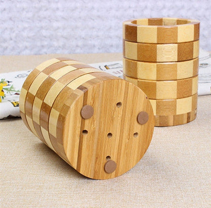 Heaven Imported Eco-Friendly Wooden Spoon & Cutlery Stand – Natural Kitchen Organizer