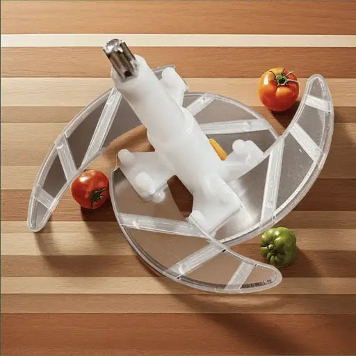 Heaven 2 Litre Manual Hand Push Chopper – Stainless Steel Bowl with 4 Blades for Vegetables & Meat