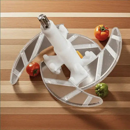 Heaven 2 Litre Manual Hand Push Chopper – Stainless Steel Bowl with 4 Blades for Vegetables & Meat