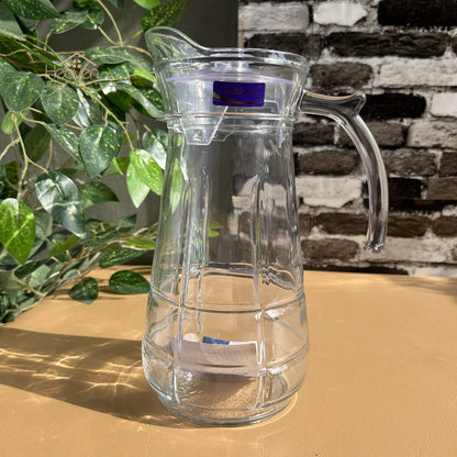 Delisoga® Premium 1.7-Liter Glass Serving Jug – Elegant Pitcher for Beverages