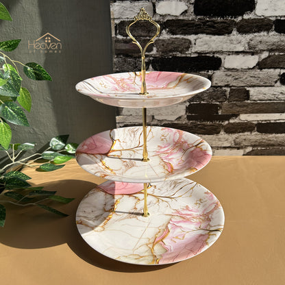 Heaven 3-Tier Round Melamine Stand for Pastries & Cupcakes