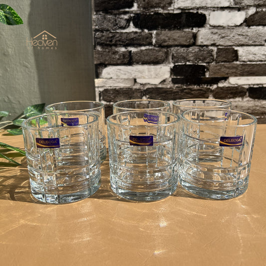 Delisoga® 340 ml Transparent Elegance Drinking Glasses 340 ml of Pure Style and Practicality KB237C - Heaven of homes - Sale Pakistan