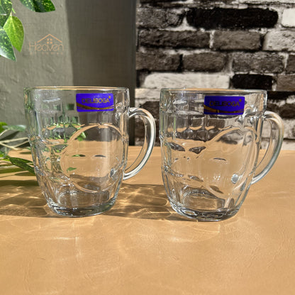 Delisoga® Juice Mugs 520 ML Each Fine Glass Material Milk Shake Mug