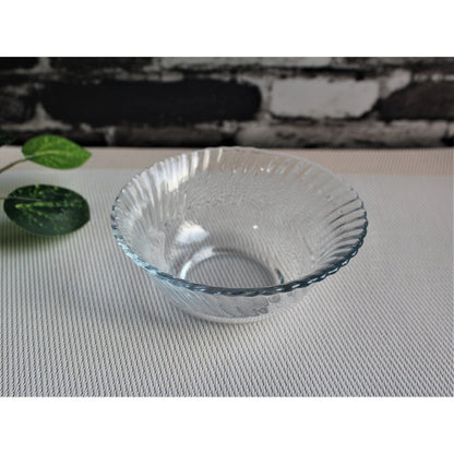 Set of 6 Diamond Fruit Bowls Clear Glass Custard Bowl 4.5 Inches - Heaven of homes