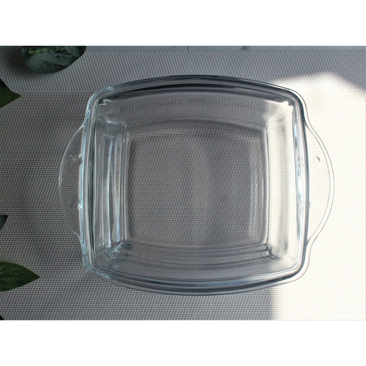 Square Casserole with Glass Lid Baking Dish with Lid Glass Bowl 8 inches and 10 inches - Heaven of homes