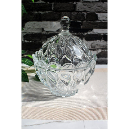 Chocolate Dish Candy Dish Sugar Bowl Sugar Dish Glass Serving Dish Dates Serving Dish Glass Serving Bowl - Chocolate Bowl - Candy Bowl - Decoration Imported - Heaven of homes