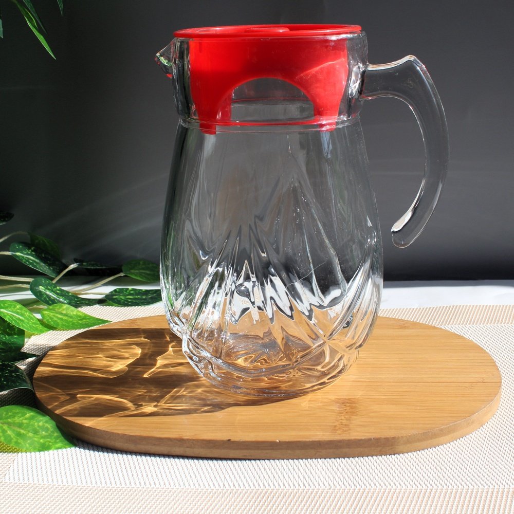 Arena Water Jug Clear Glass 1.5 Liters - Heaven of homes