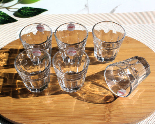 Royal Mini Glasses Zam Zam Glass Set of 6 Decor Glass Candle Making - Heaven of homes