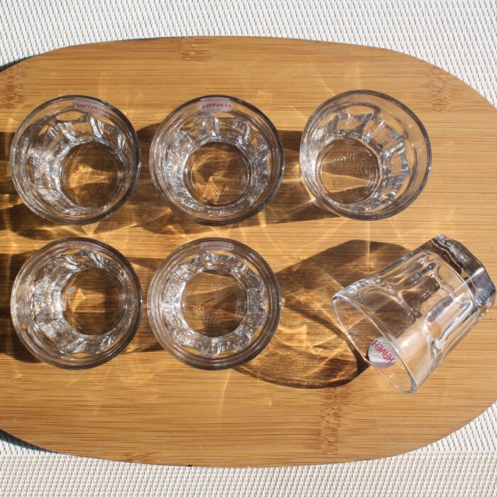 Royal Mini Glasses Zam Zam Glass Set of 6 Decor Glass Candle Making - Heaven of homes