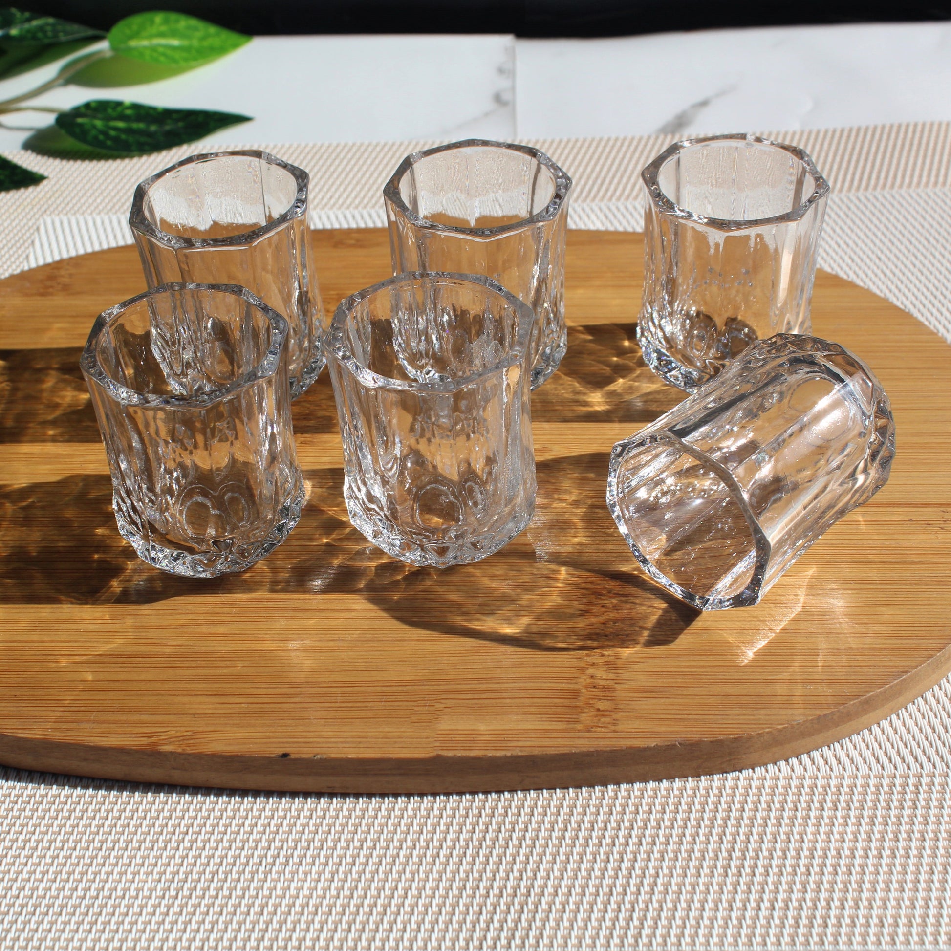 Mini Glasses Zam Zam Glass Set of 6 Decor Glass Candle Making - Heaven of homes