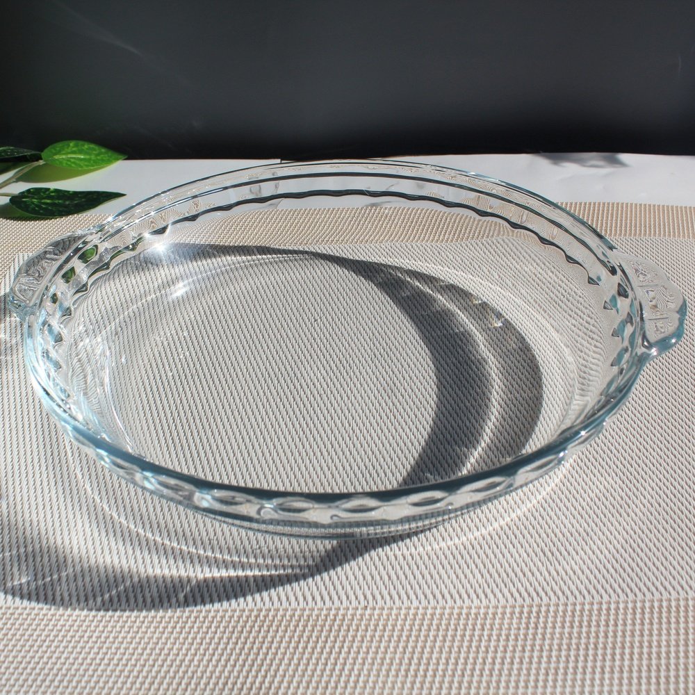 Ferno Pizza Dish Transparent Glass 8.5 Inches Baking Dishes - Heaven of homes