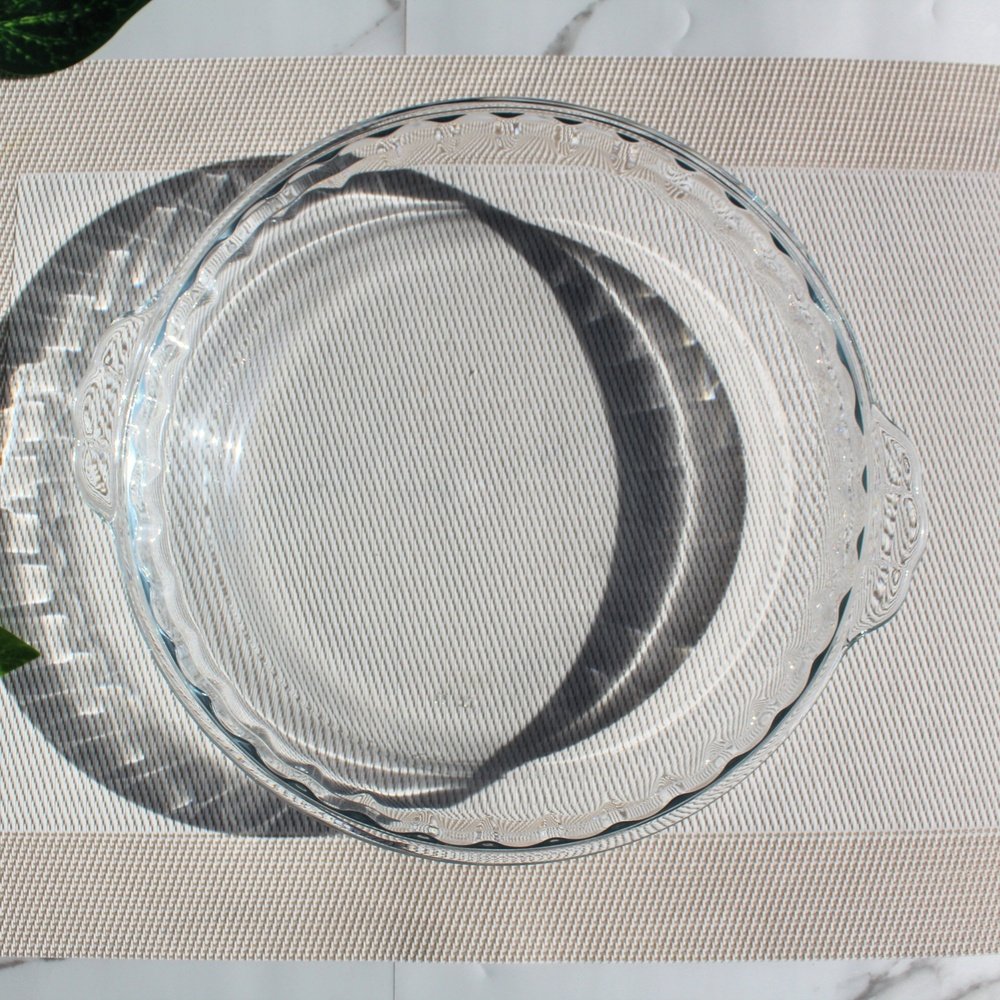 Ferno Pizza Dish Transparent Glass 8.5 Inches Baking Dishes - Heaven of homes