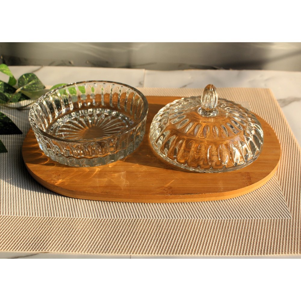 Chocolate Dish Candy Dish Sugar Bowl Sugar Dish Glass Serving Dish Dates Serving Dish Glass Serving Bowl - Chocolate Bowl - Candy Bowl - Decoration Imported - Heaven of homes