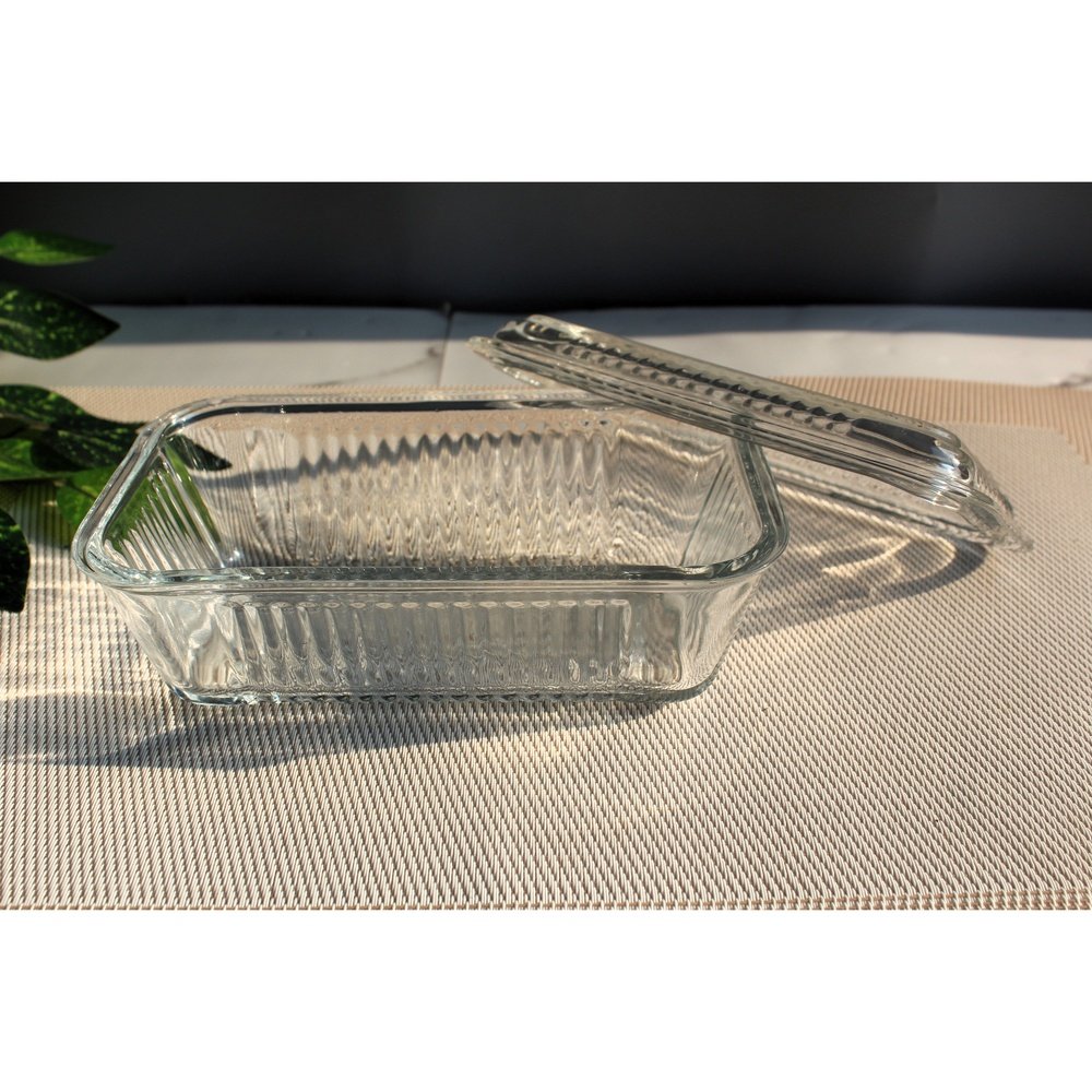 Dish Made Of Clear Glass For Better Freshness Butter Dish with Lid - Heaven of homes