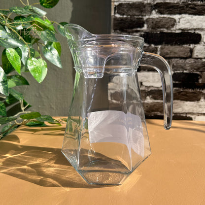 Delisoga® Premium 1.7-Liter Glass Serving Jug – Elegant Pitcher for Juice & Drinks